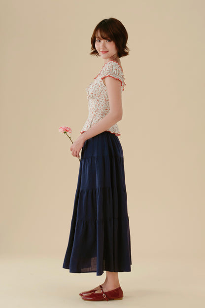 Orla top in Dainty Rose
