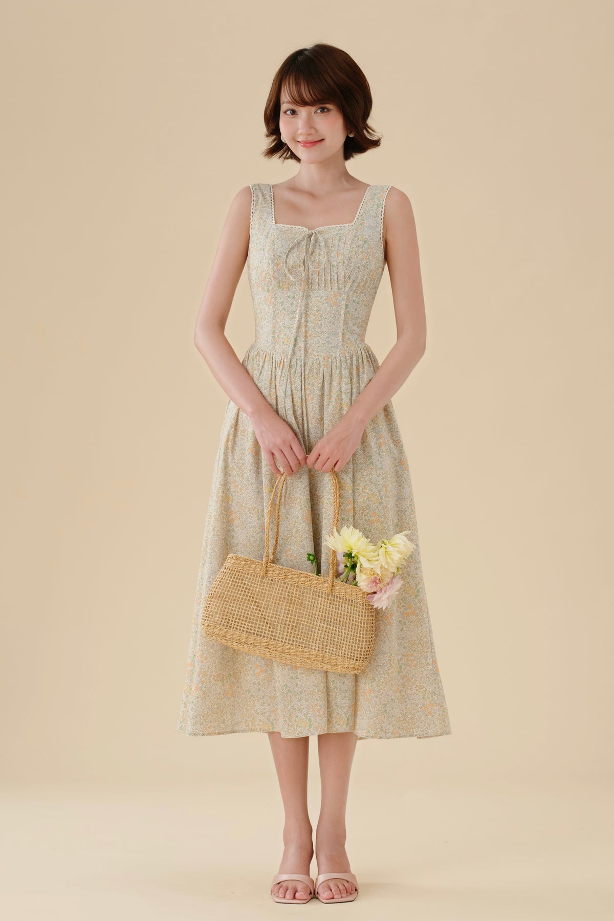 Dahlia dress in Wildflower Fields