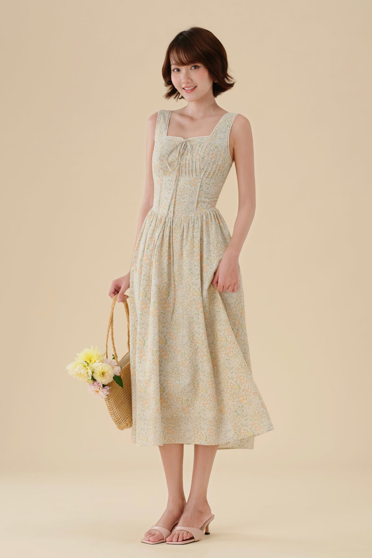 Dahlia dress in Wildflower Fields
