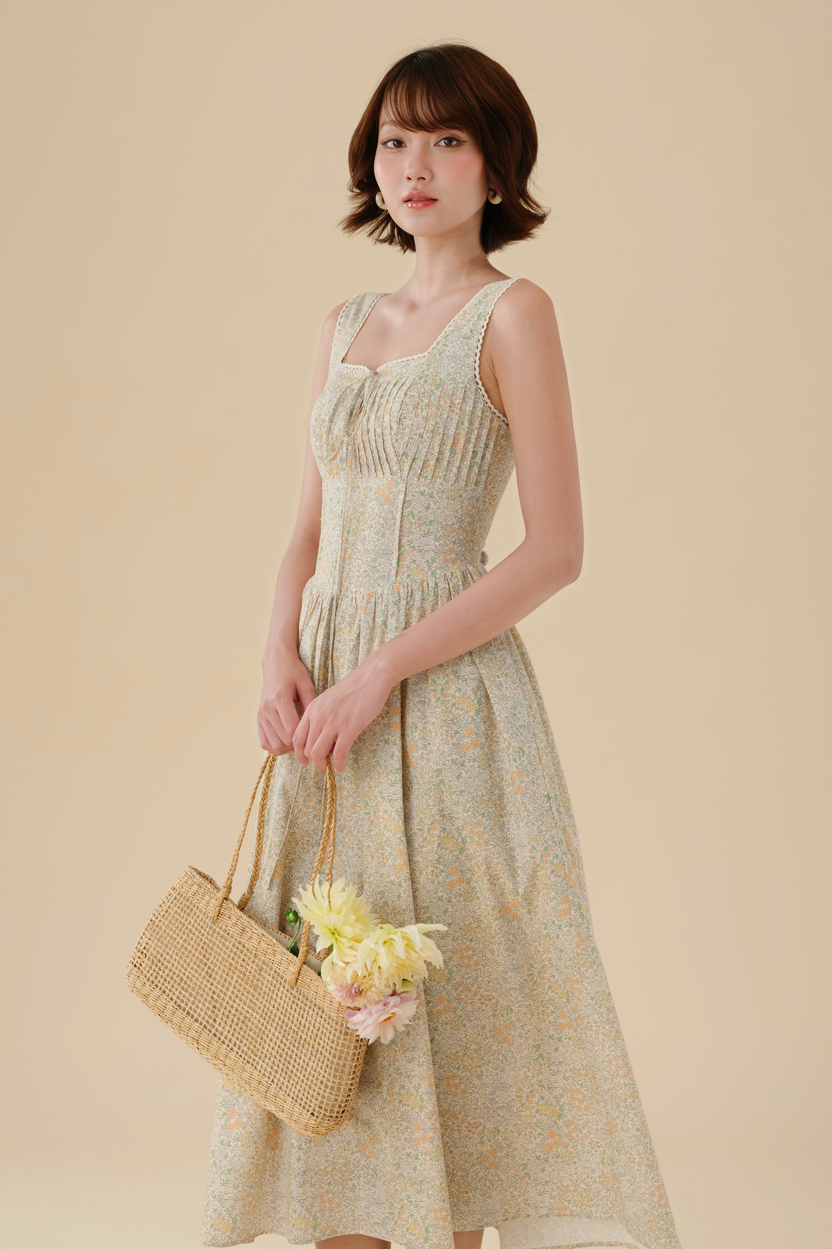 Dahlia dress in Wildflower Fields