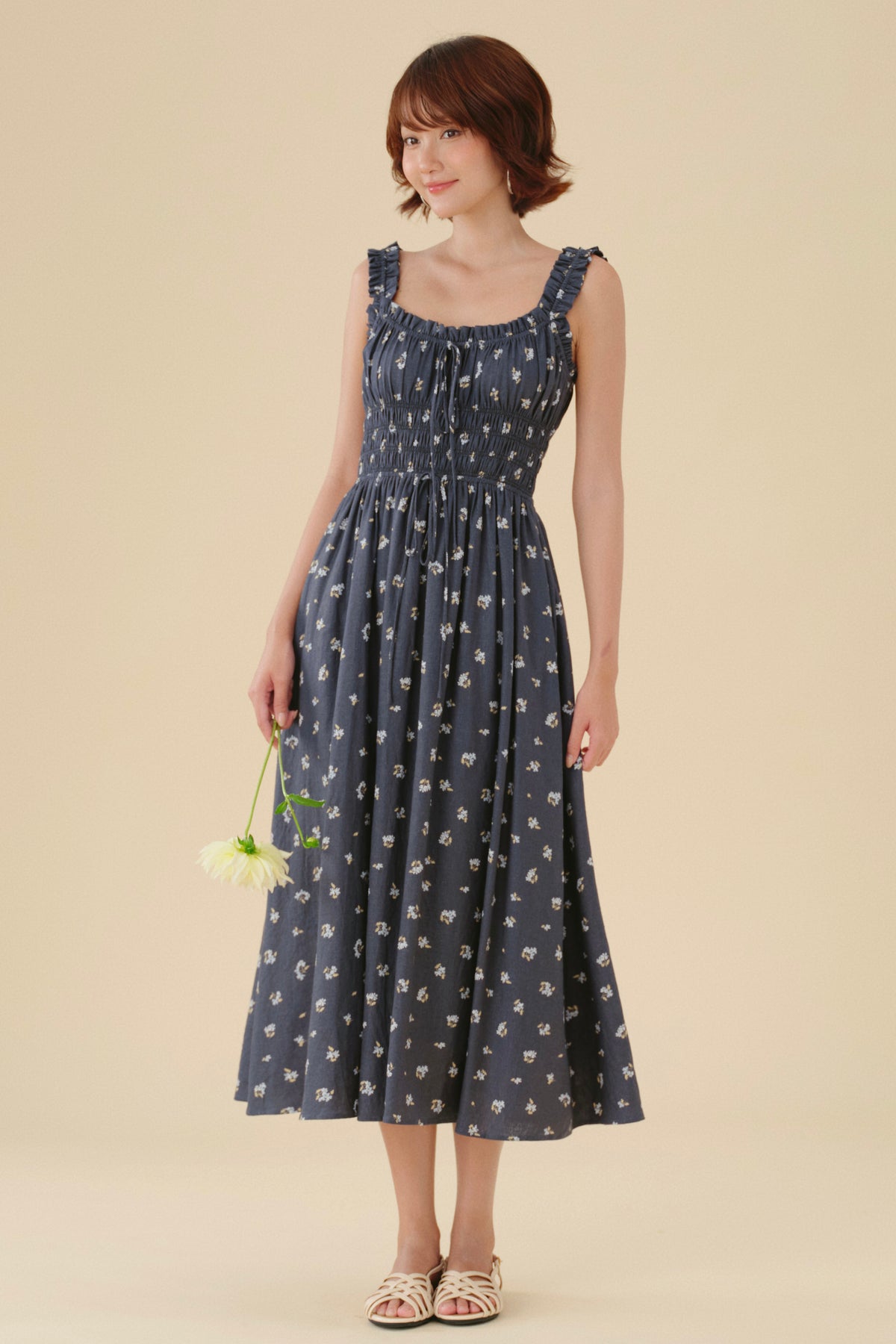 Cleo dress in Denim Sprig