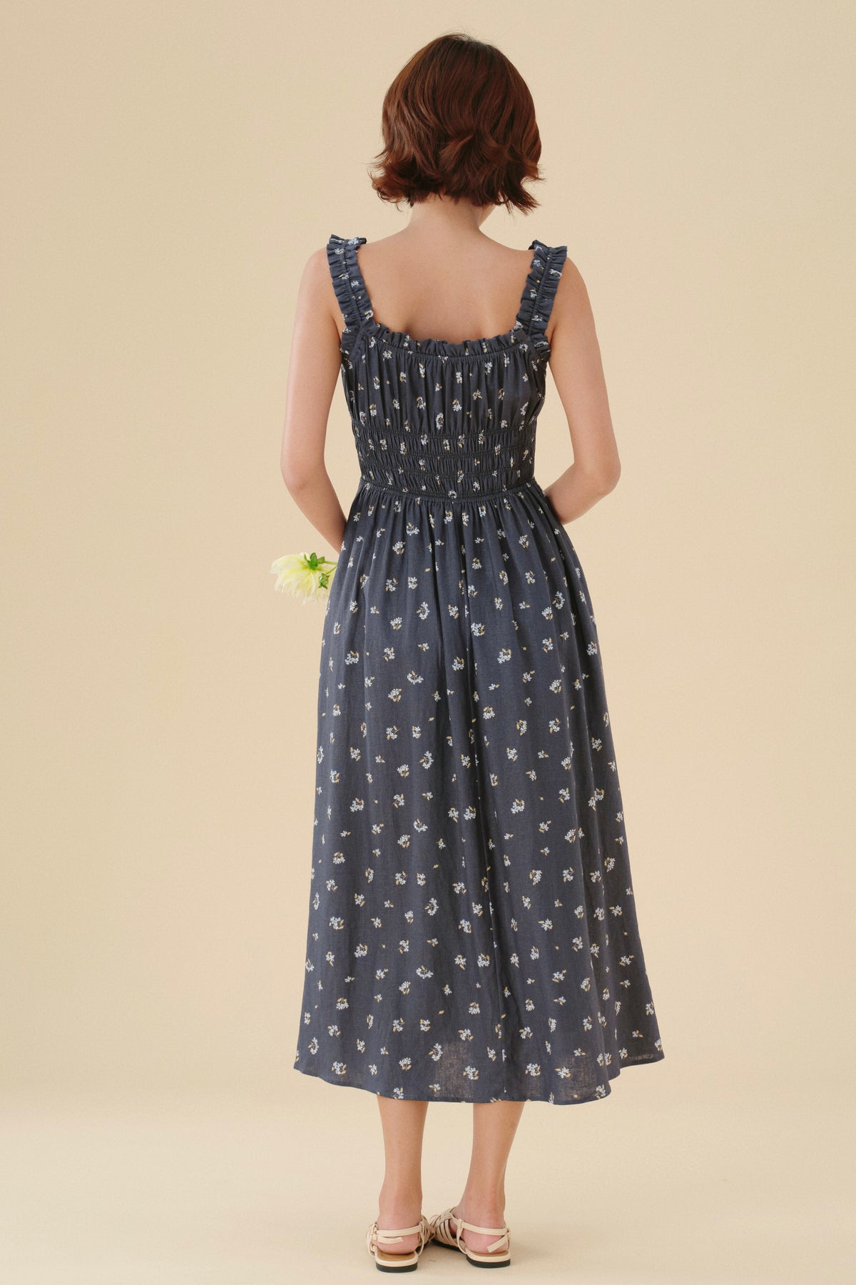 Cleo dress in Denim Sprig
