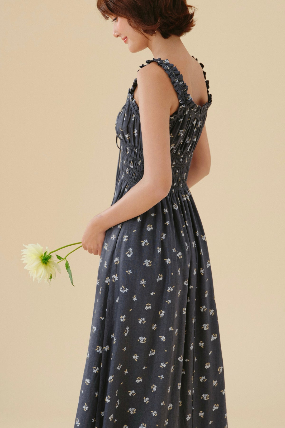 Cleo dress in Denim Sprig