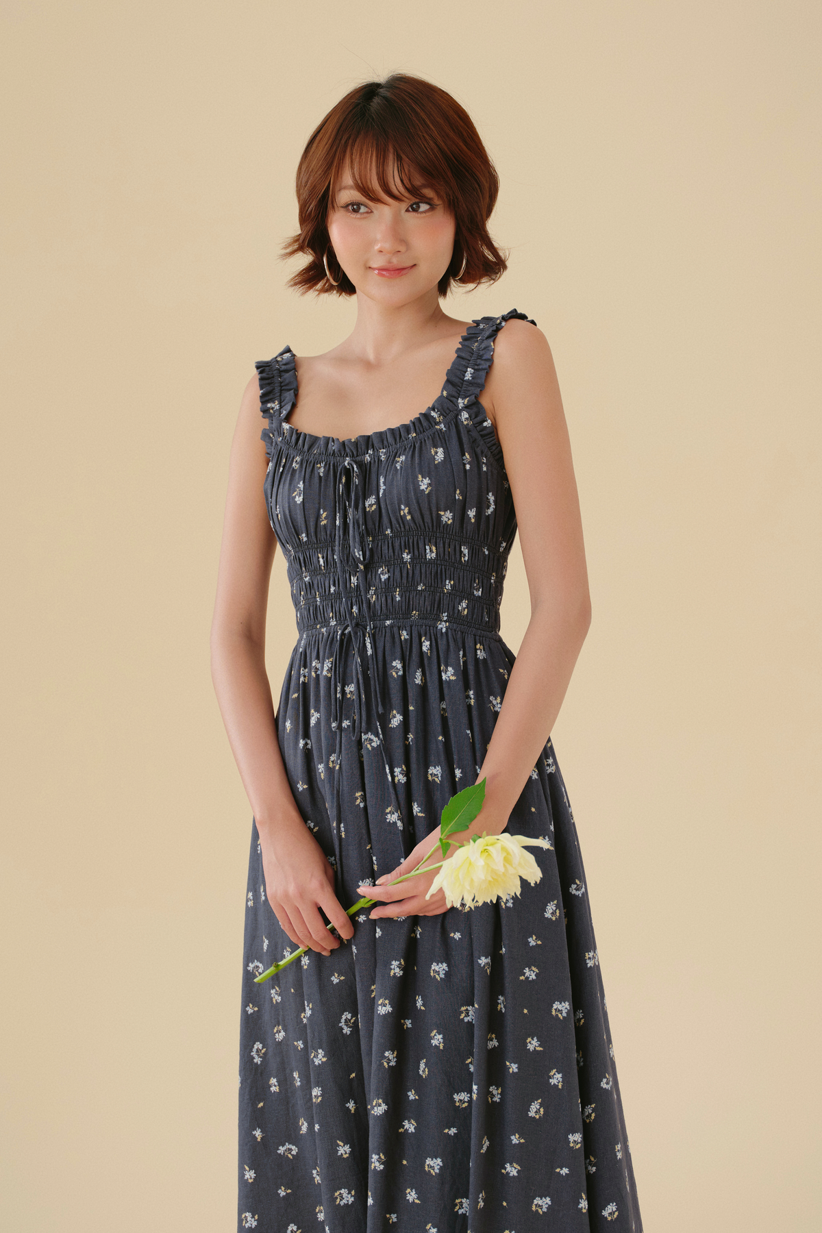 Cleo dress in Denim Sprig