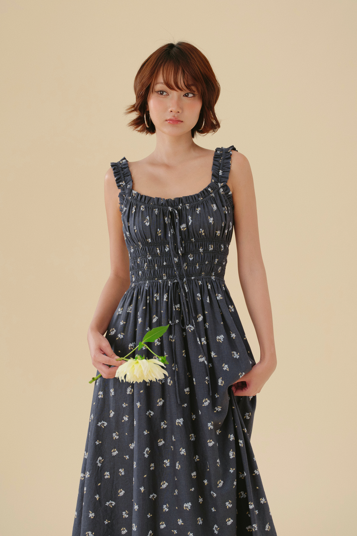 Cleo dress in Denim Sprig