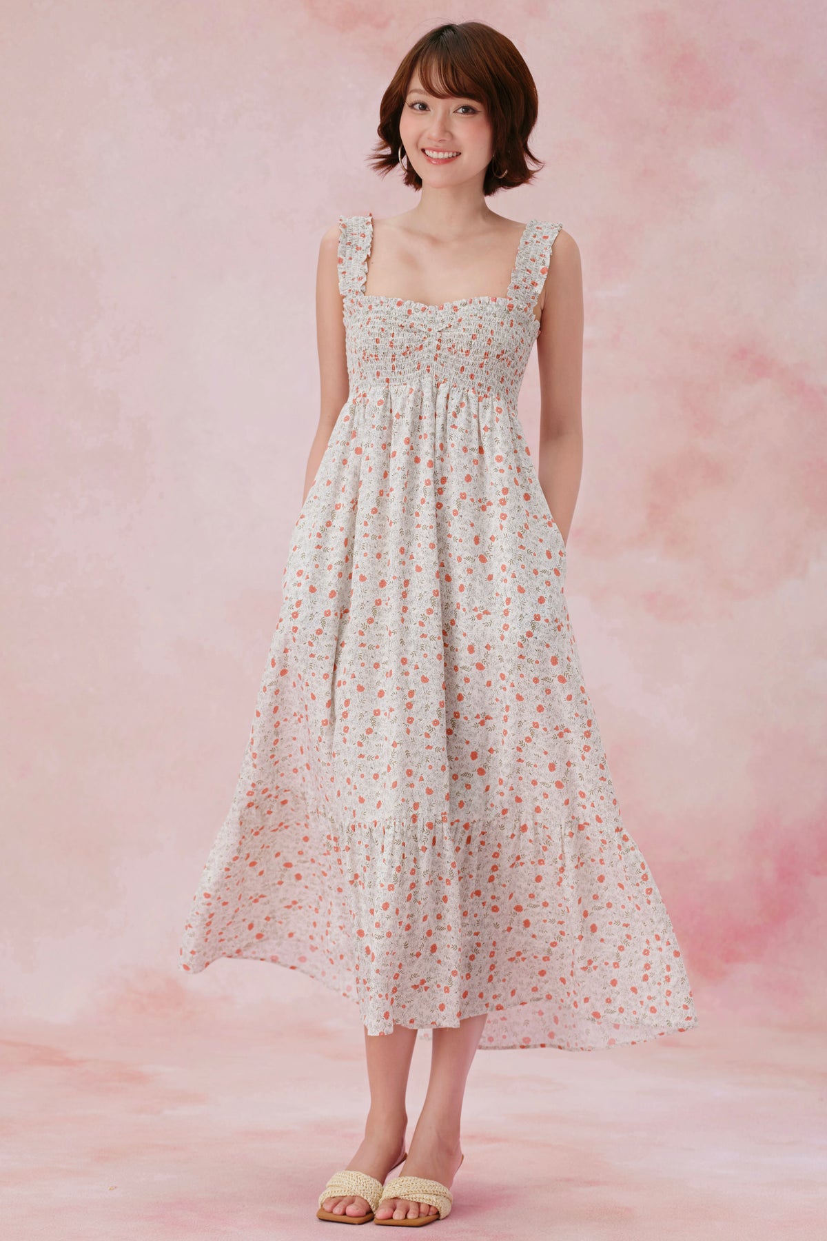 Diane dress in Poppy Field but softer