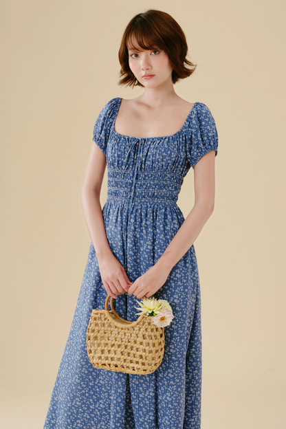 Lucy dress in Blue Daisy