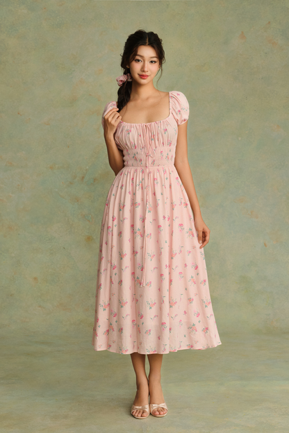 Lucy Pink loral dress
