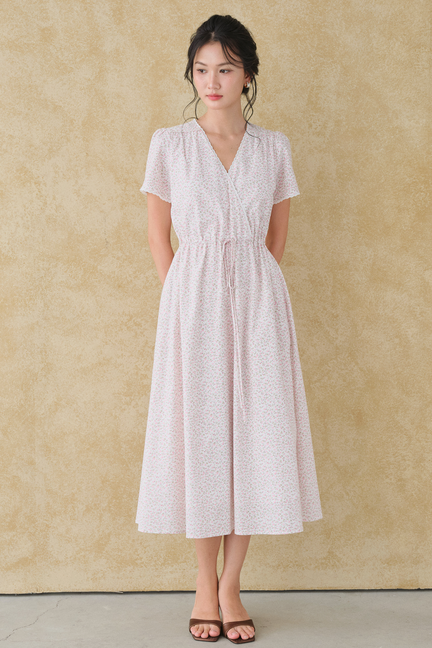 Vanilla dress in Pink Ditsy