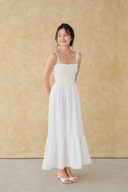 Đầm Colette trắng - muslin thêu 