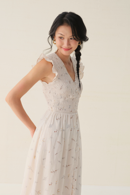 Claire dress in Herb