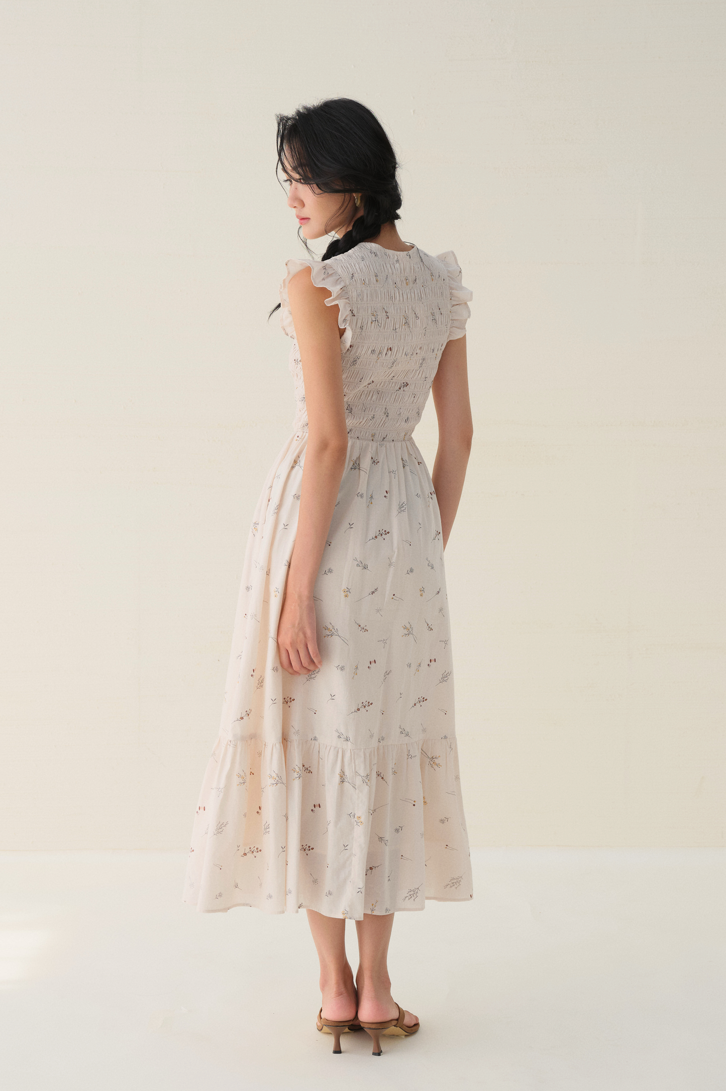 Claire dress in Herb