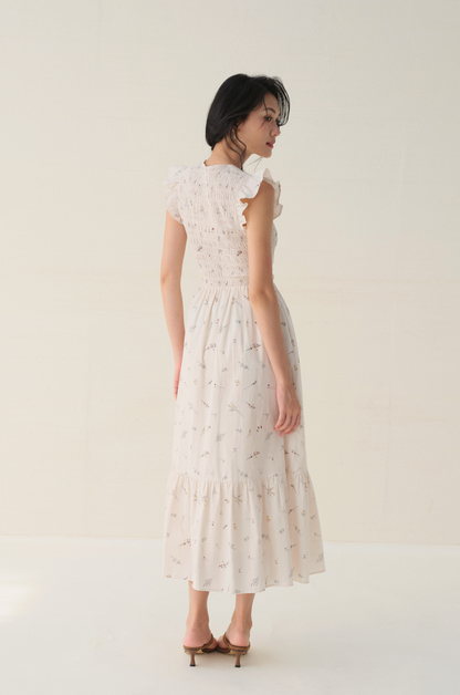 Claire dress in Herb