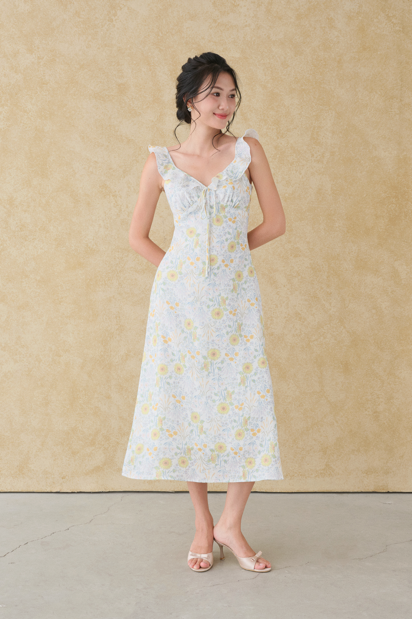 Janette Sunflower Dress