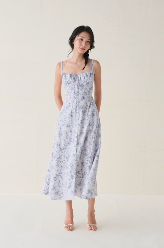 Sophie dress in Blue Prairie