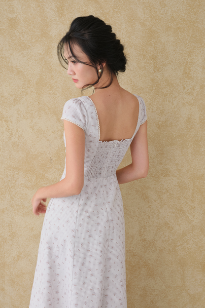 Alba dress in Floral Gingham
